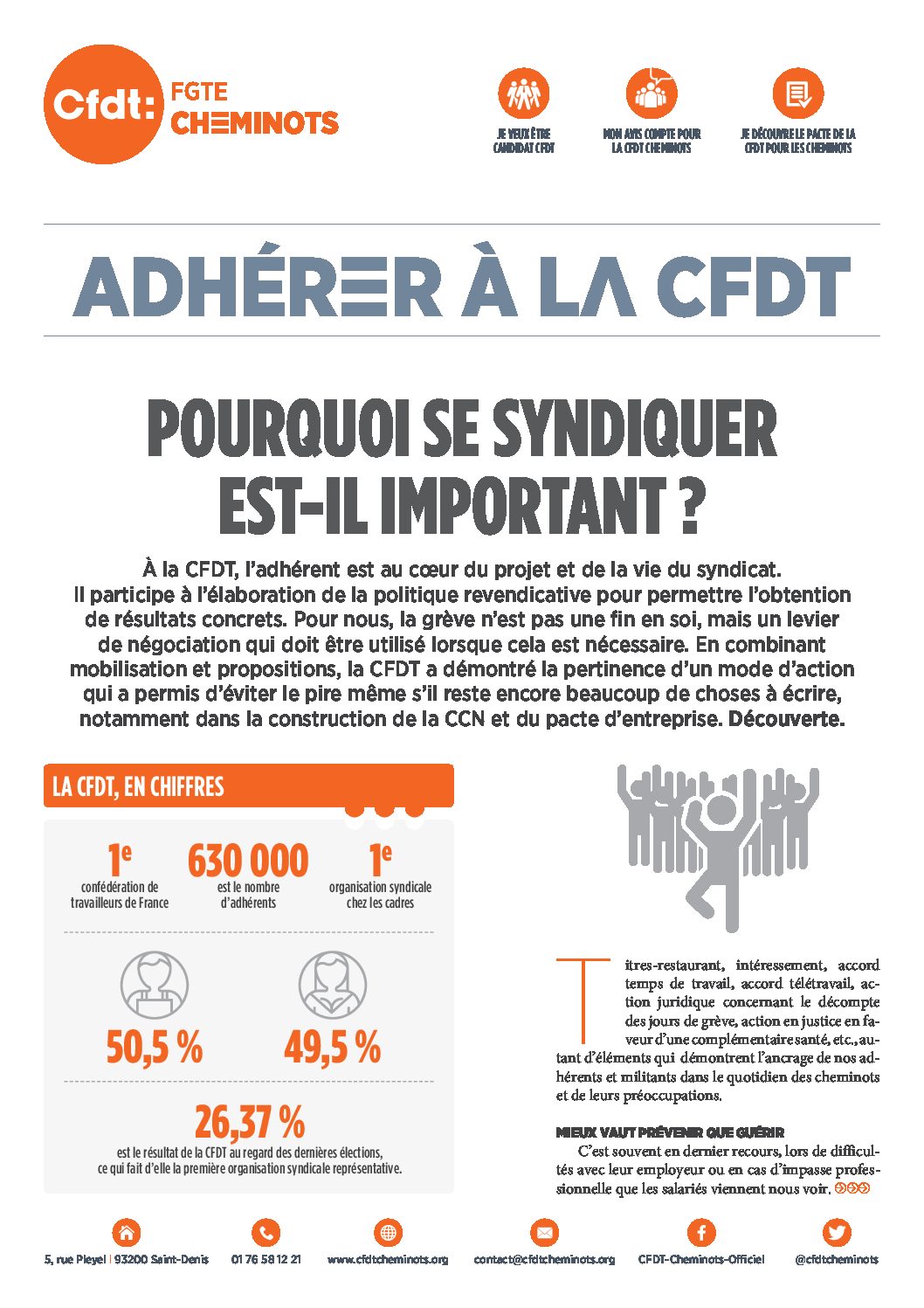 ADHÉRER À LA CFDT