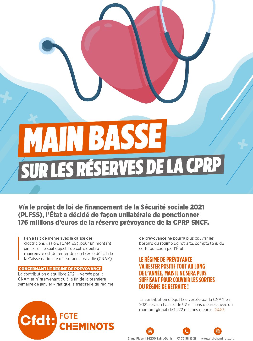 Main basse sur les réserves de la CPRP