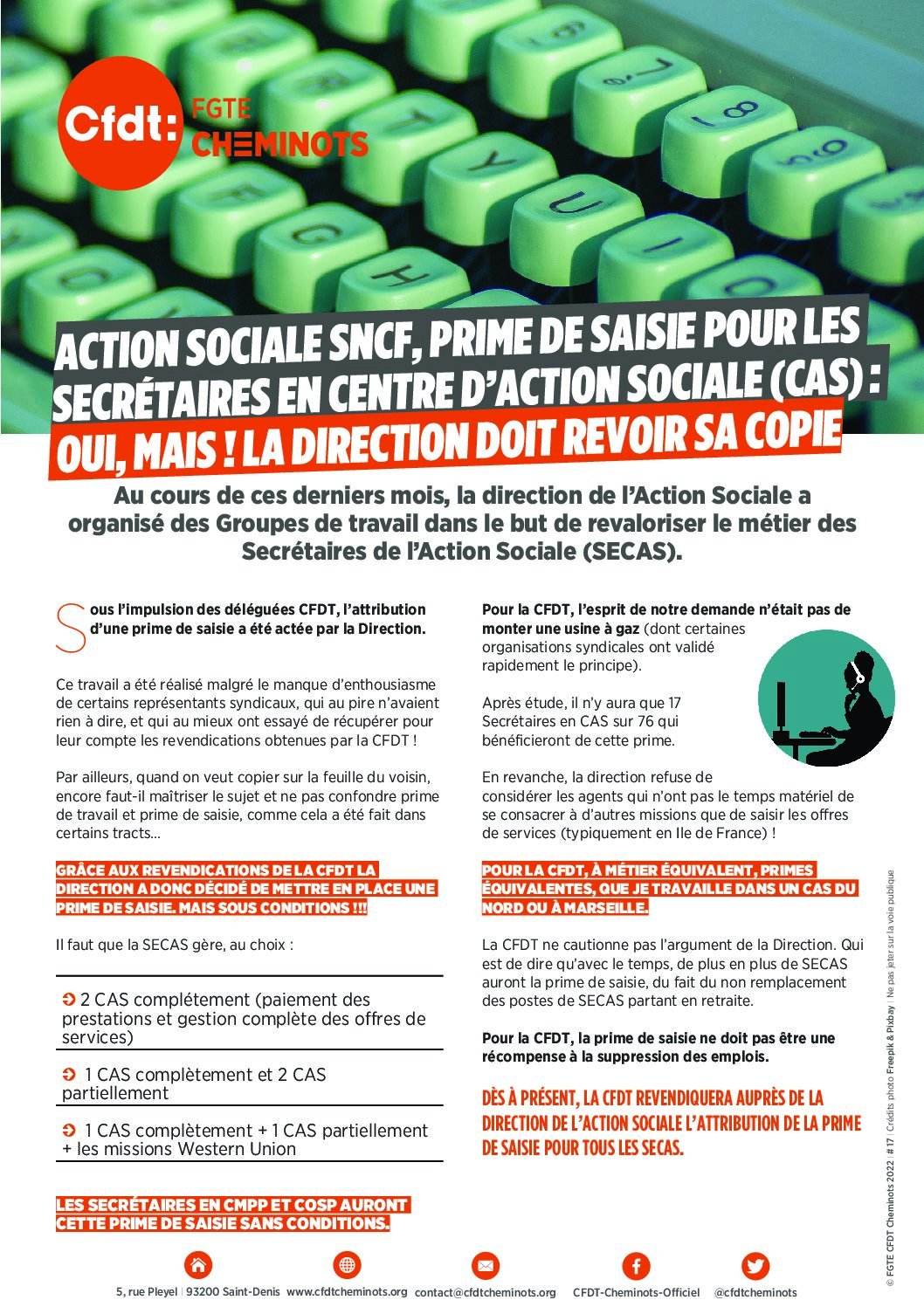 TRACT – ACTION SOCIALE
