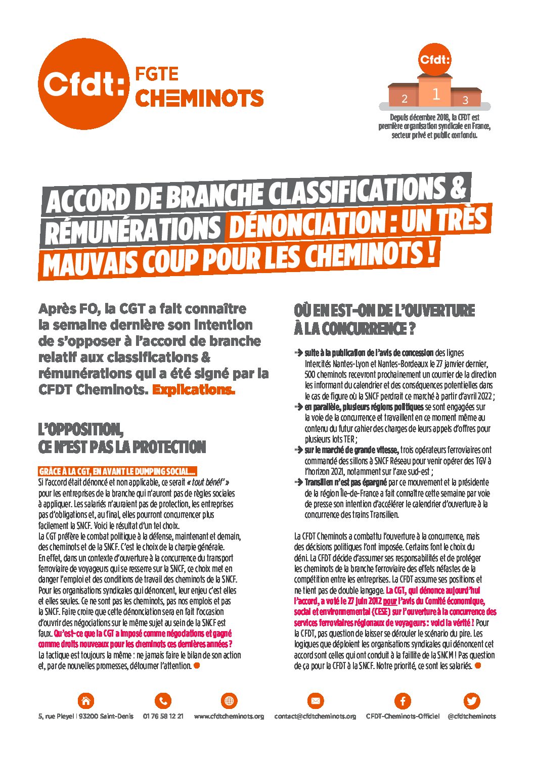 ACCORD DE BRANCHE CLASSIFICATIONS & RÉMUNÉRATIONS