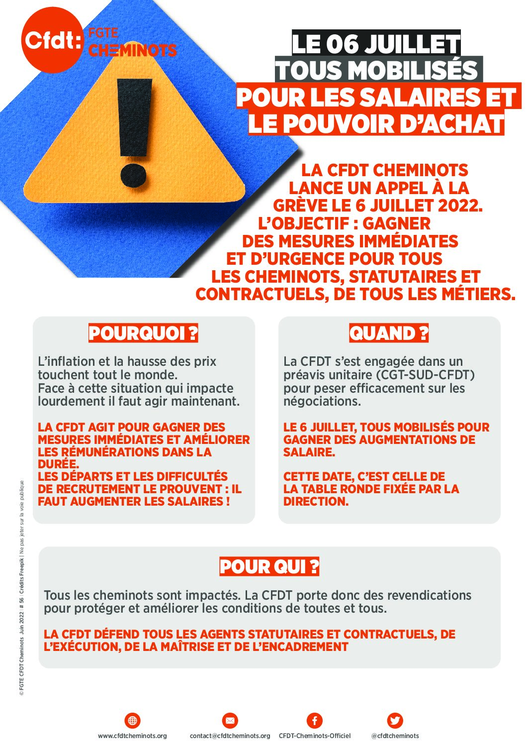 LE 06 JUILLET TOUS MOBILISÉS POUR LES SALAIRES ET LE POUVOIR D’ACHAT