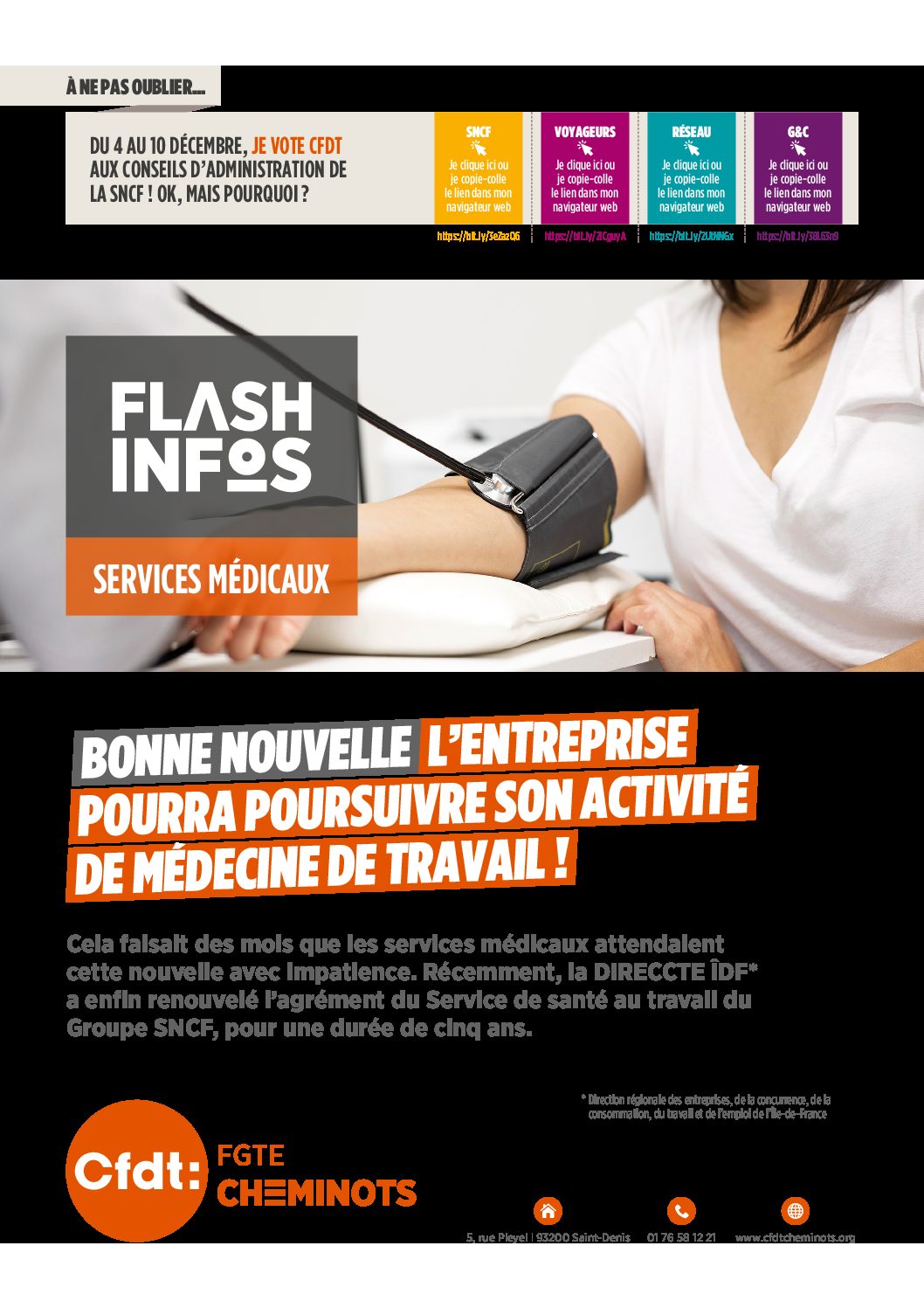 FLASH INFOS SERVICES MÉDICAUX