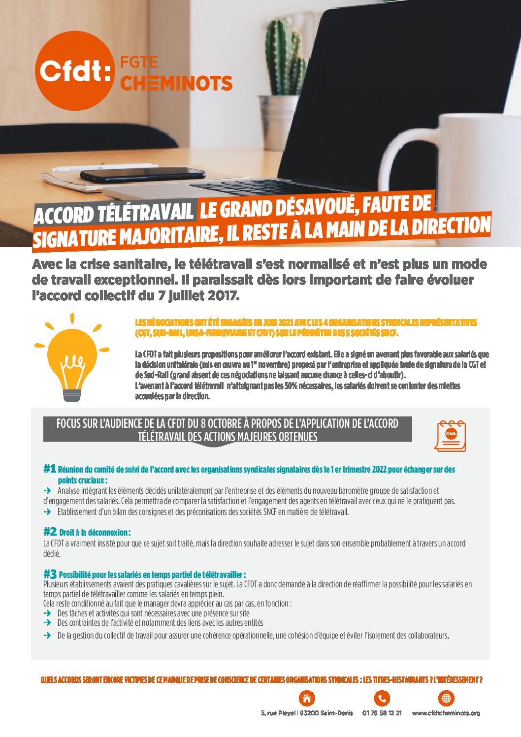 ACCORD TÉLÉTRAVAIL