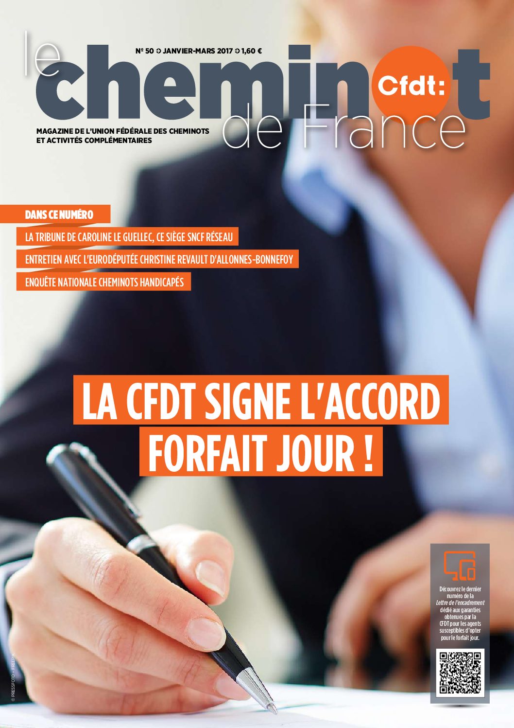 la CFDT signe l’accord forfait jour !