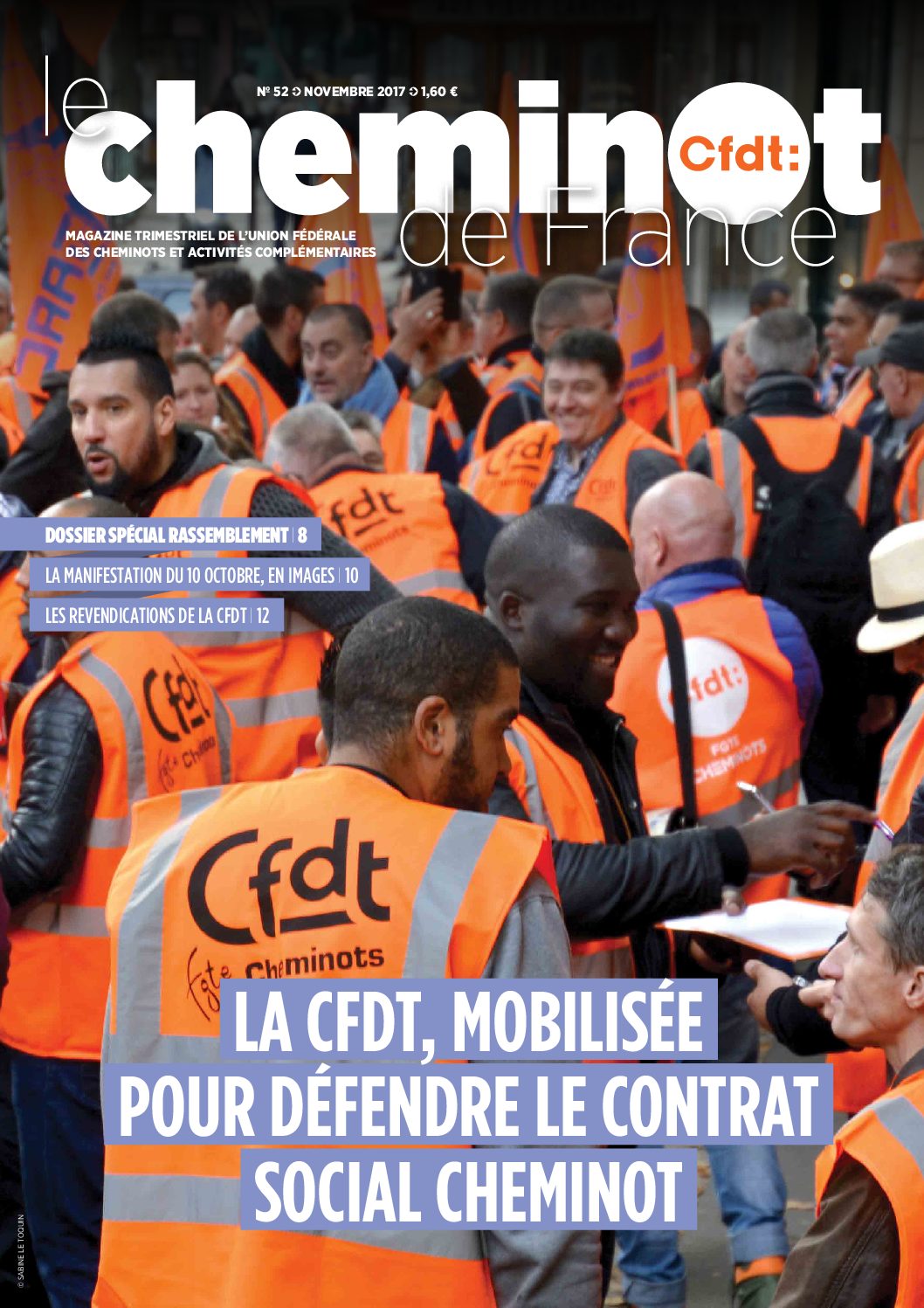 La CFDT, mobilisée pour défendre le contrat social cheminot