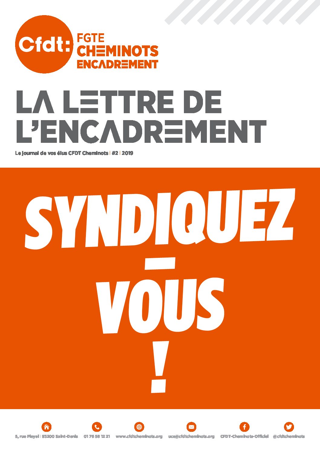 La lettre de l’encadrement #2 – 2019