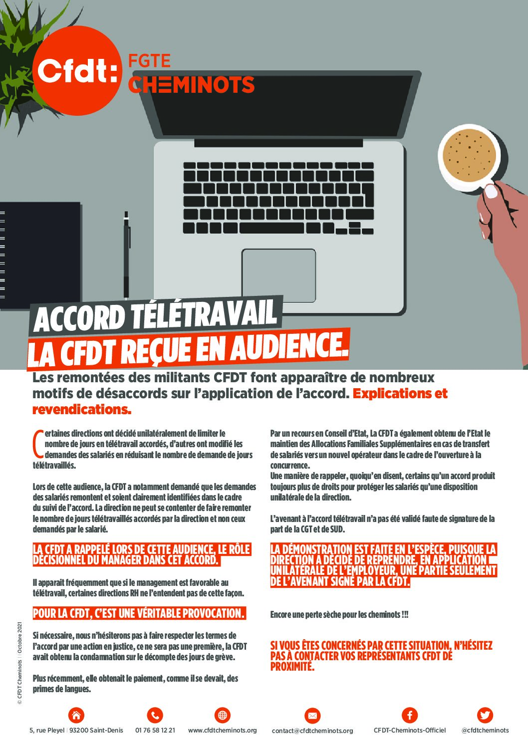 ACCORD TÉLÉTRAVAIL