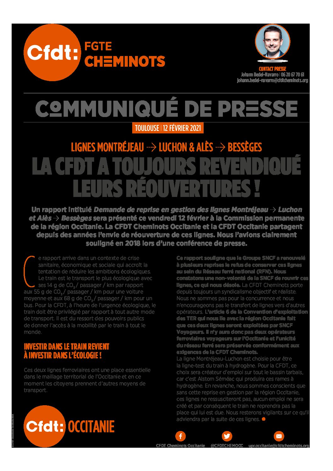 Communiqué de presse