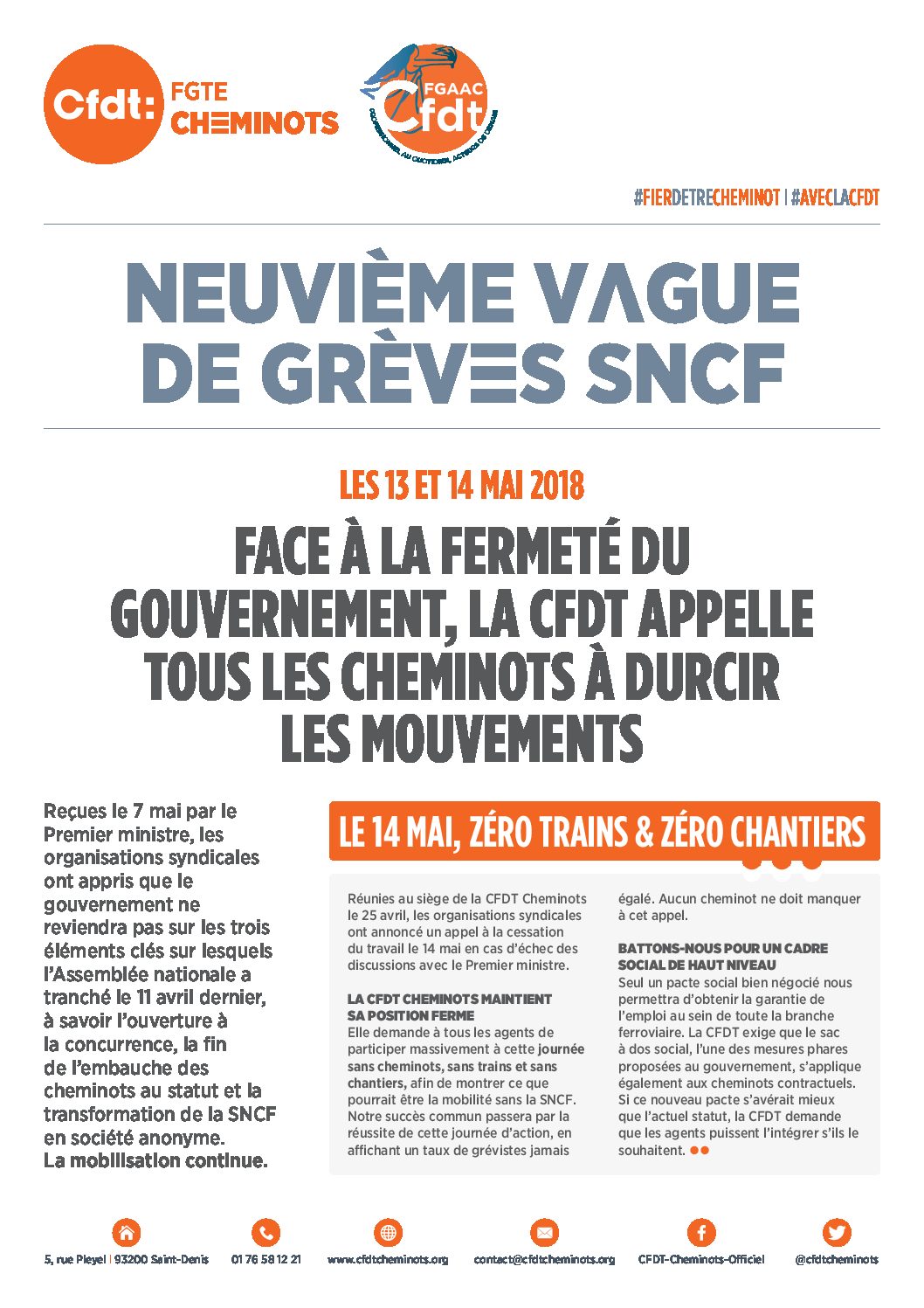 NEUVIÈME VAGUE DE GRÈVES SNCF