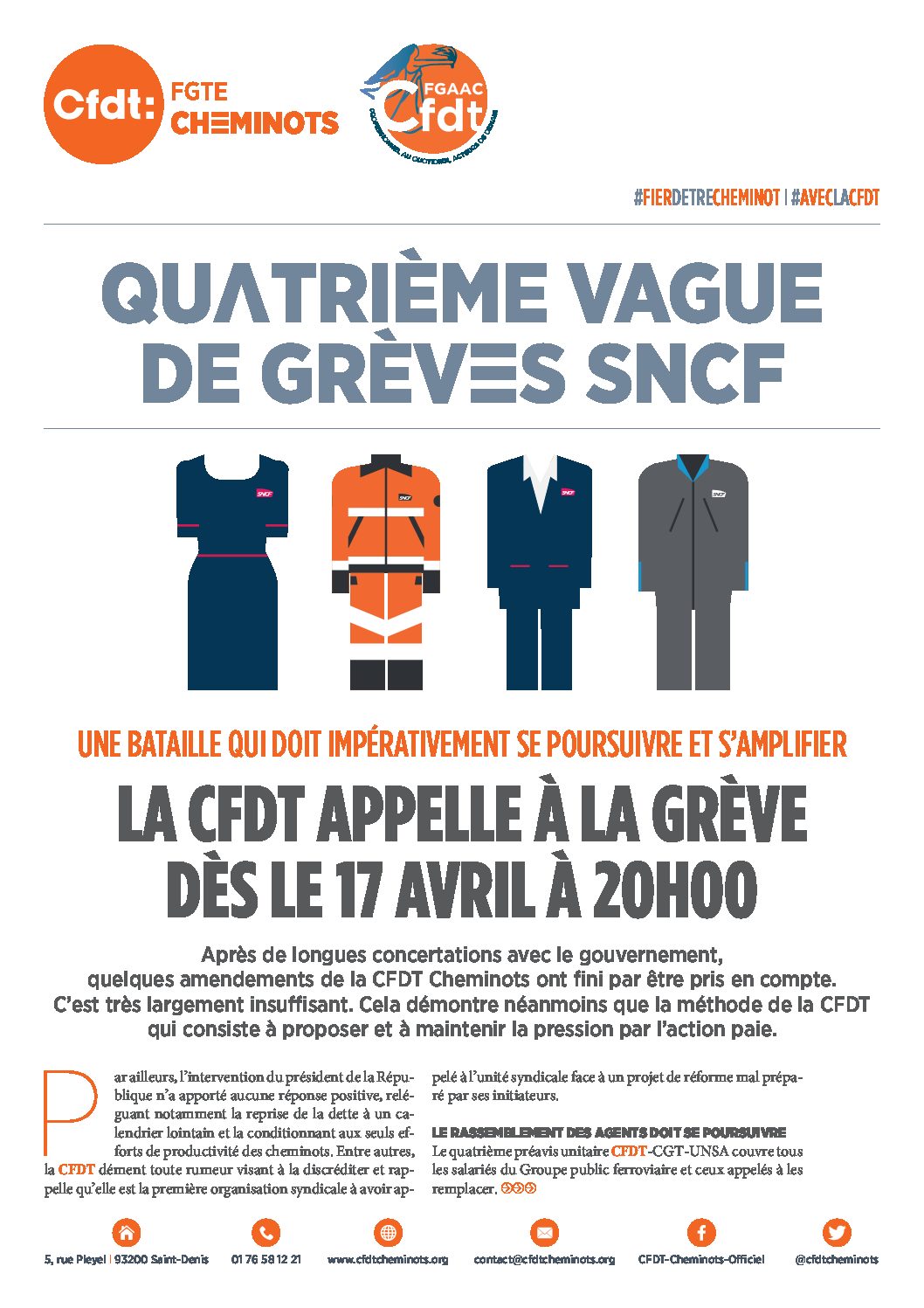 QUATRIÈME VAGUE DE GRÈVES SNCF