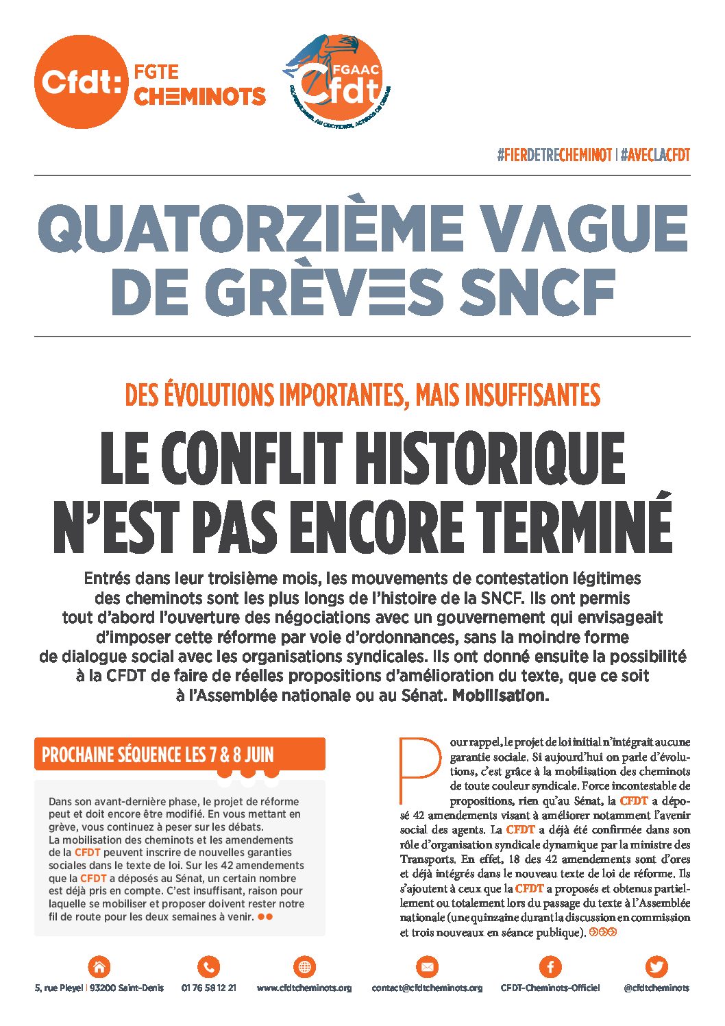 QUATORZIÈME VAGUE DE GRÈVES SNCF