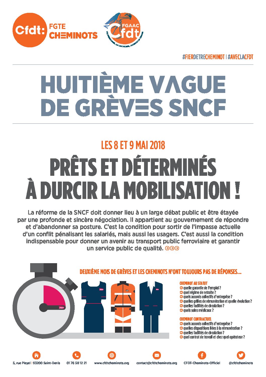 HUITIÈME VAGUE DE GRÈVES SNCF