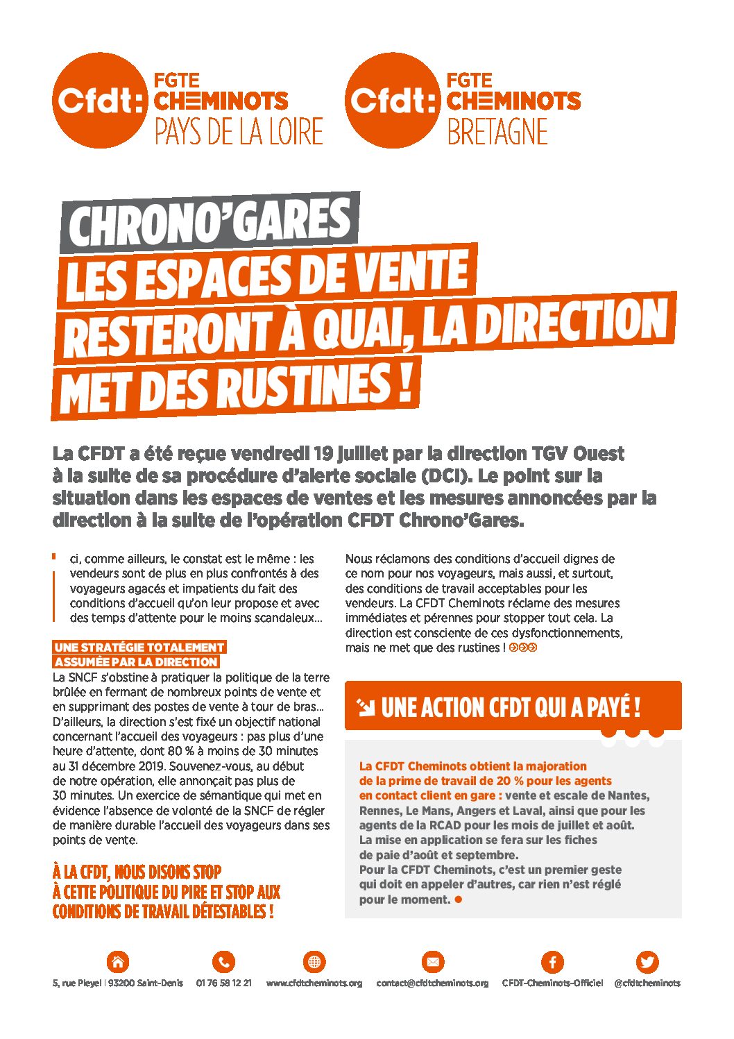 CHRONO’GARES PAYS DE LA LOIRE & BRETAGNE