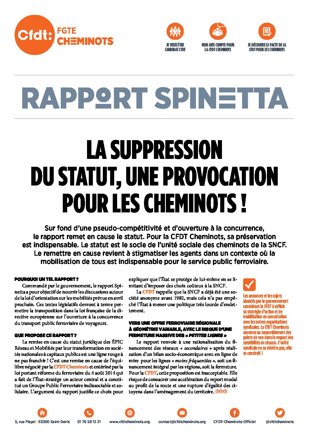 RAPPORT SPINETTA