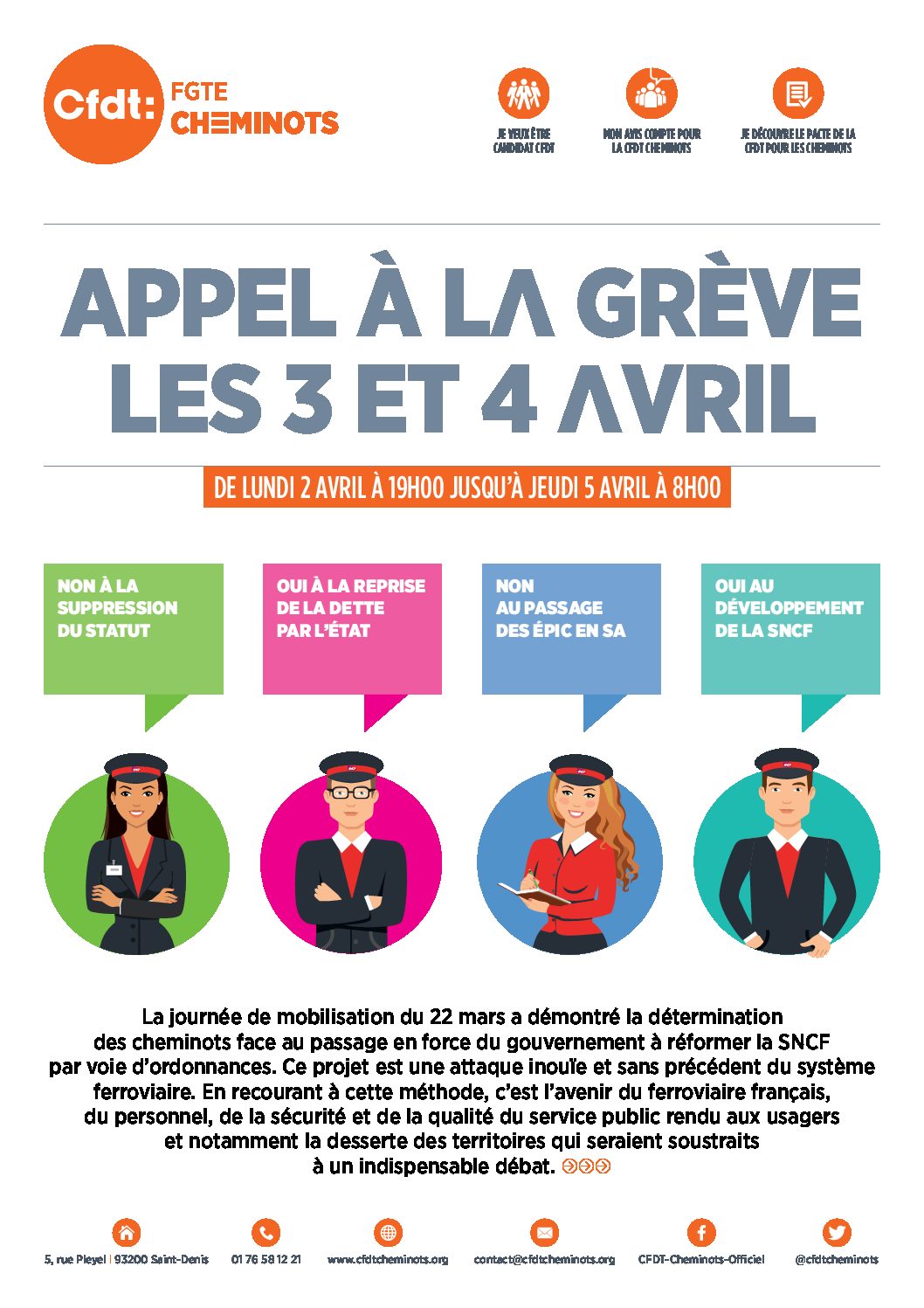 APPEL À LA GRÈVE