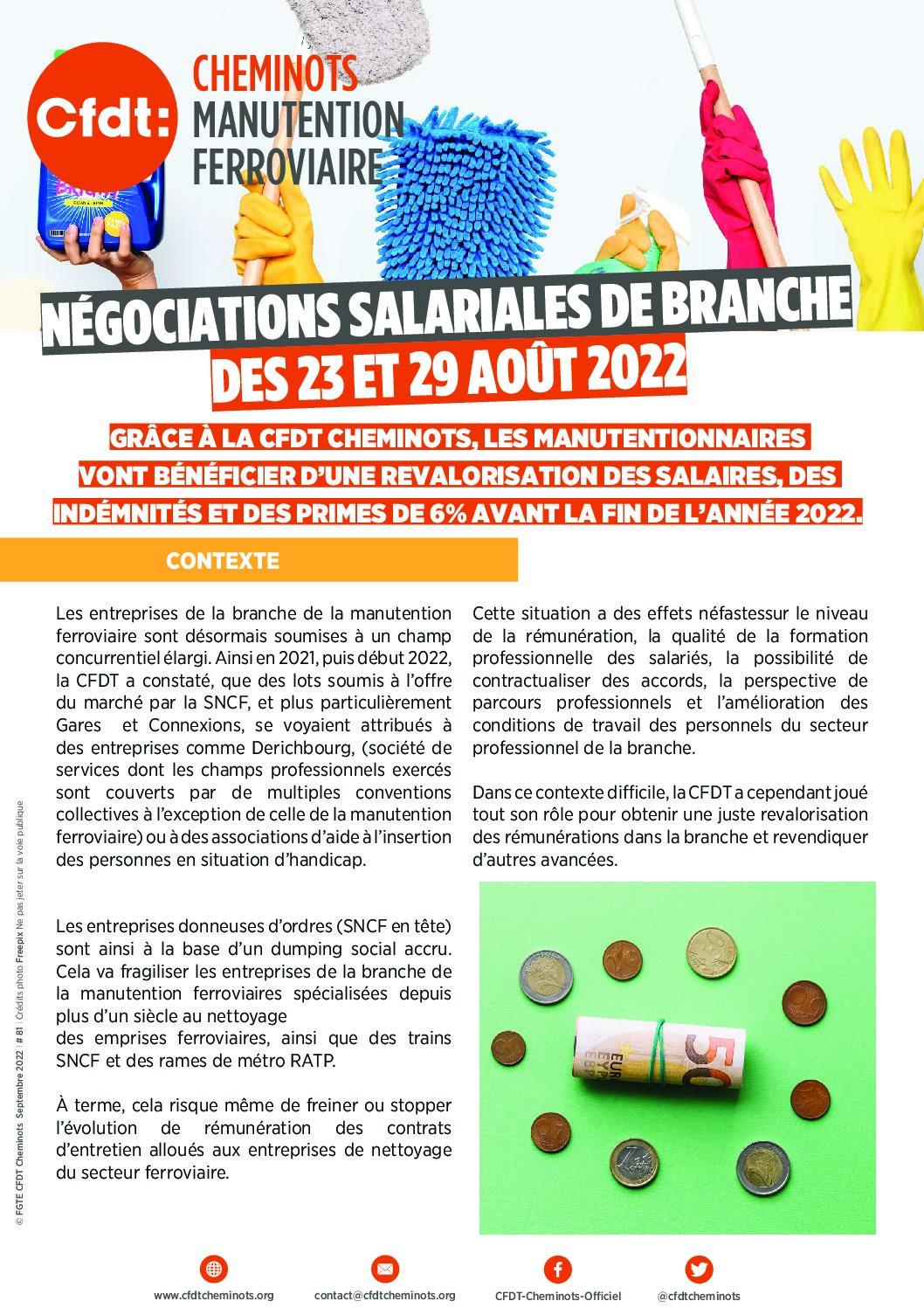  NÉGOCIATIONS SALARIALES DE BRANCHE DES 23 ET 29 AOÛT