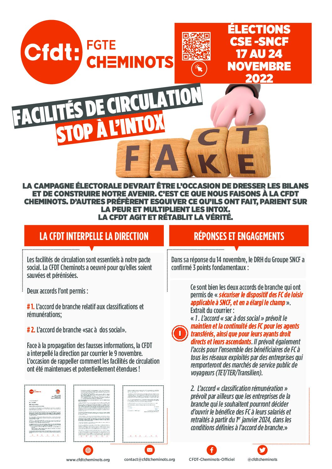 Facilités de circulation: stop à l’intox !