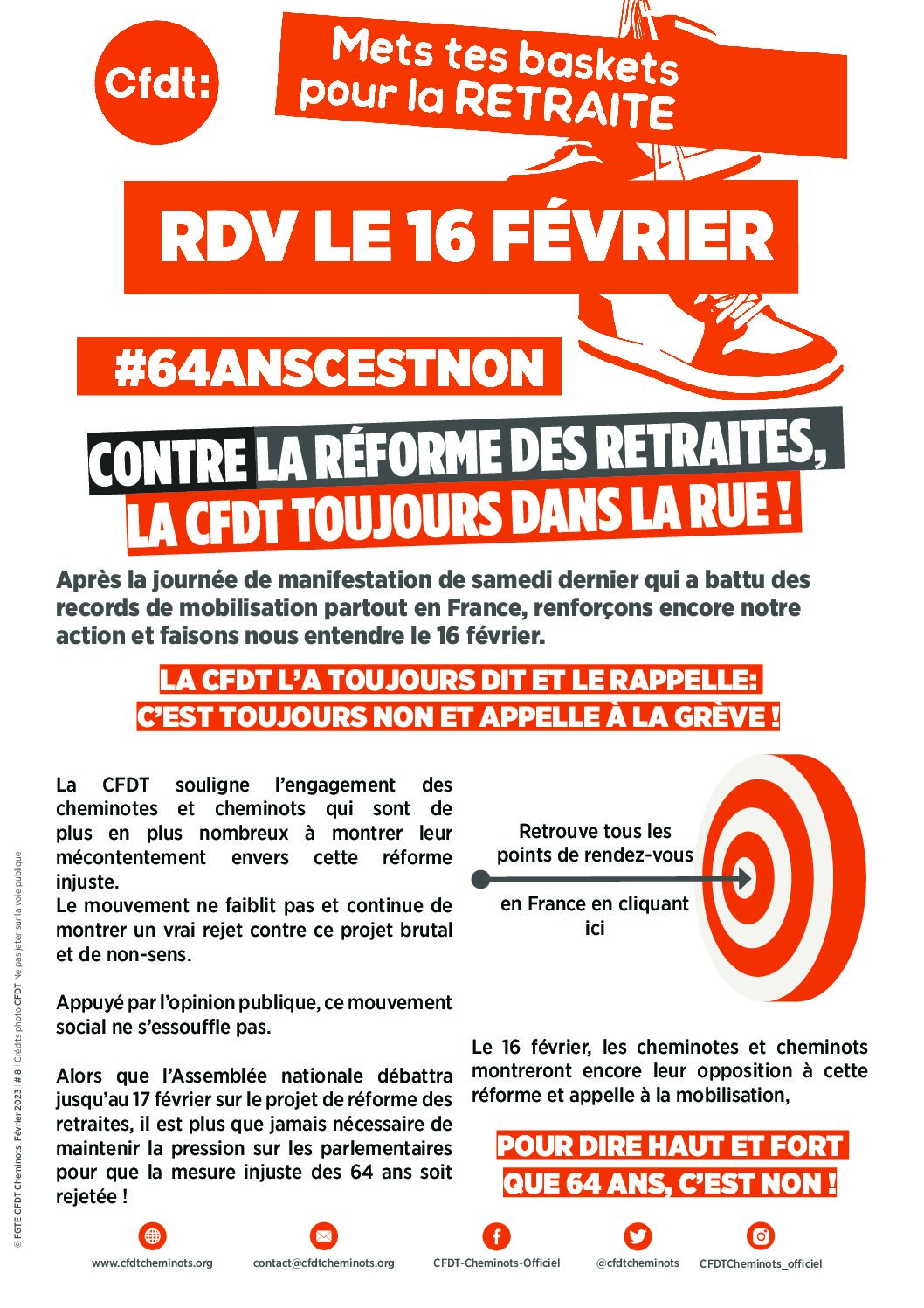 Contre la réforme des retraites, la CFDT toujours dans la rue