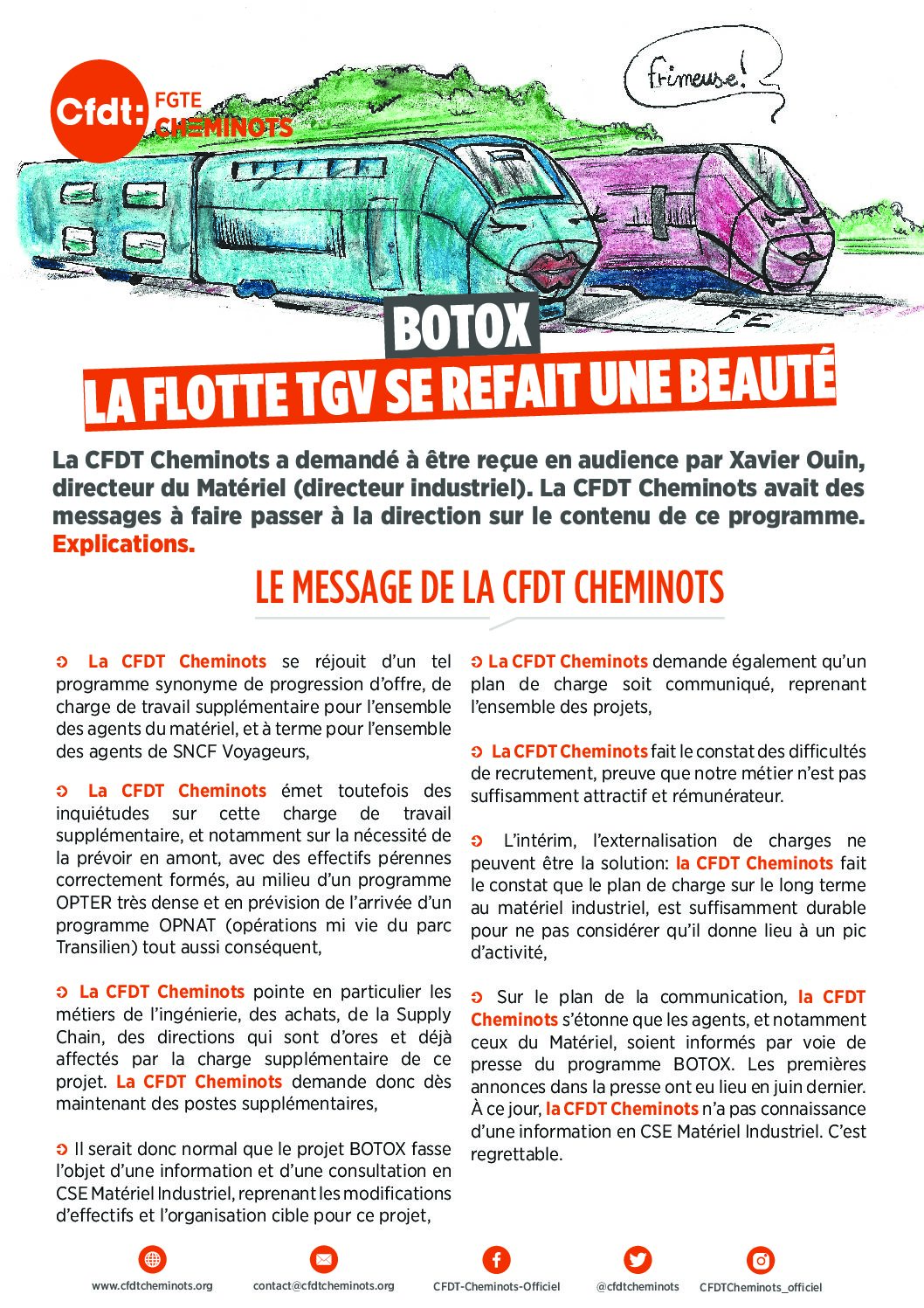 Botox, la flotte TGV se refait une beauté