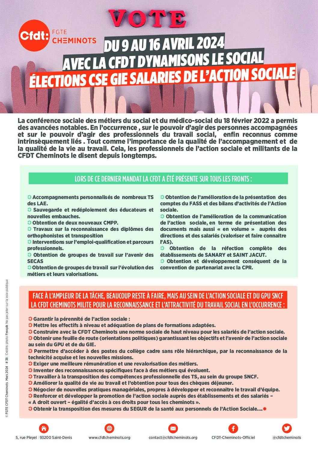 Élections GIE, salariés de l’Action Sociale