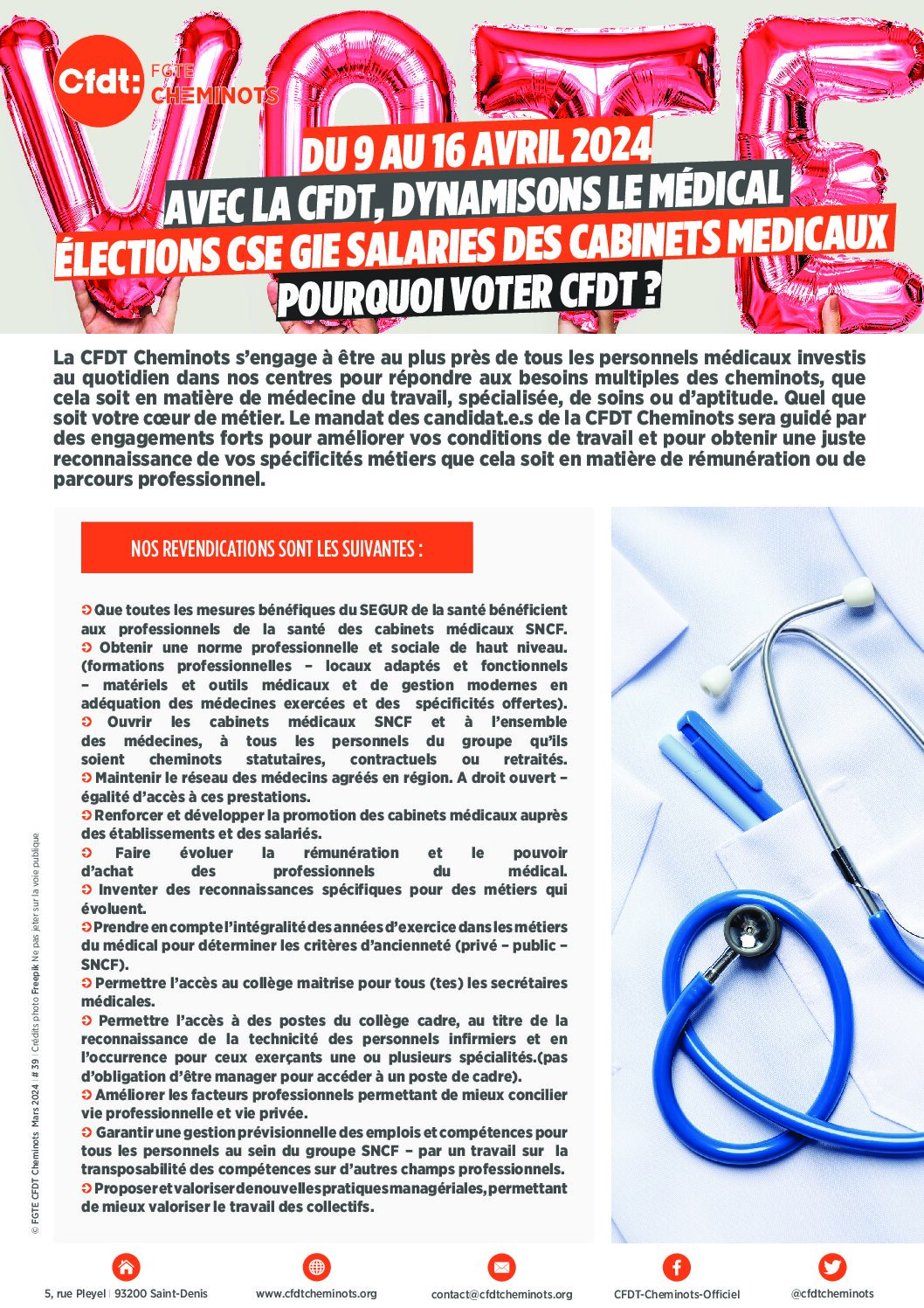 éLECTIONS CSE GIE SALARIES DES CABINETS MEDICAUX 