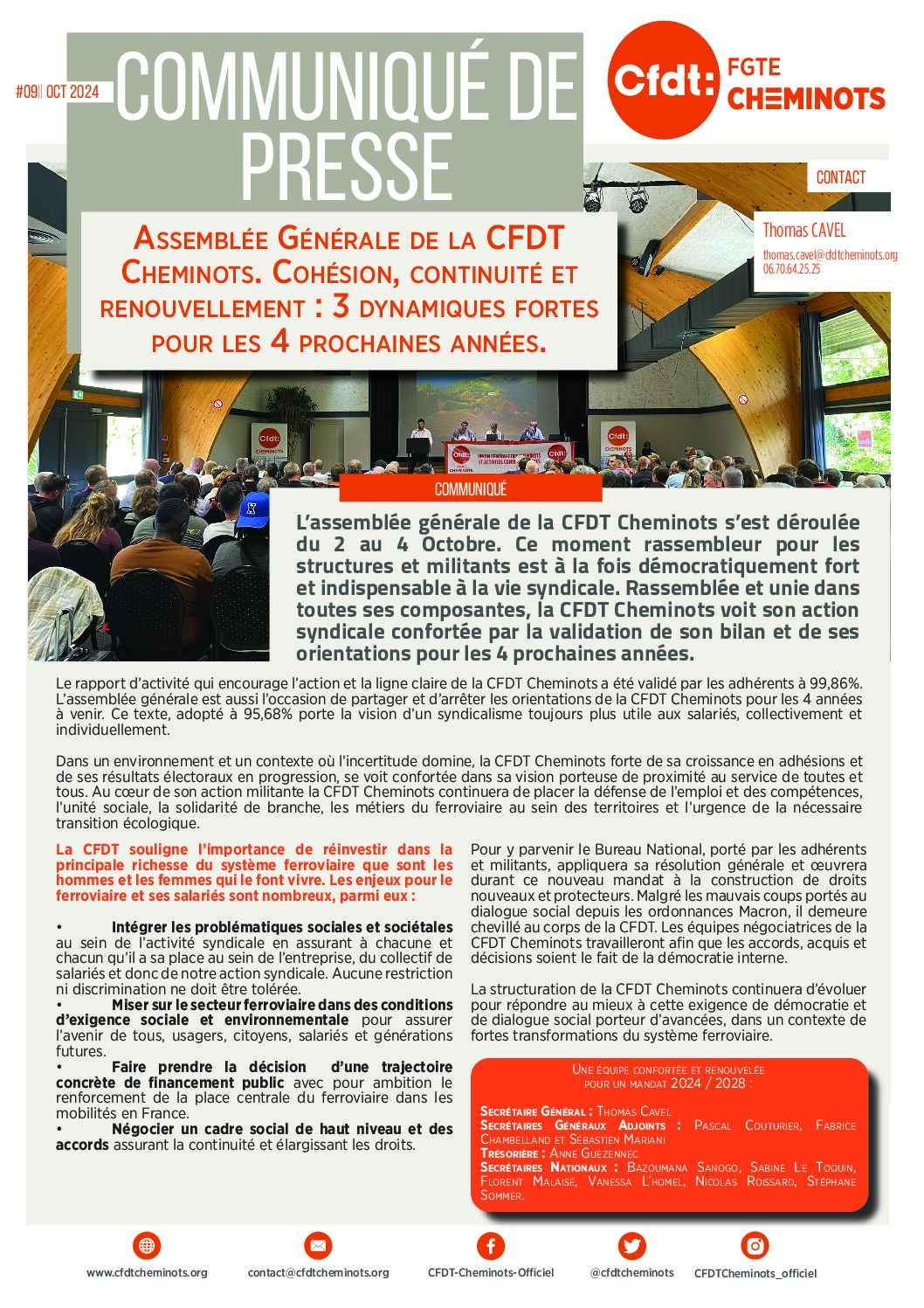 Communiqué de presse || 3 octobre 2024