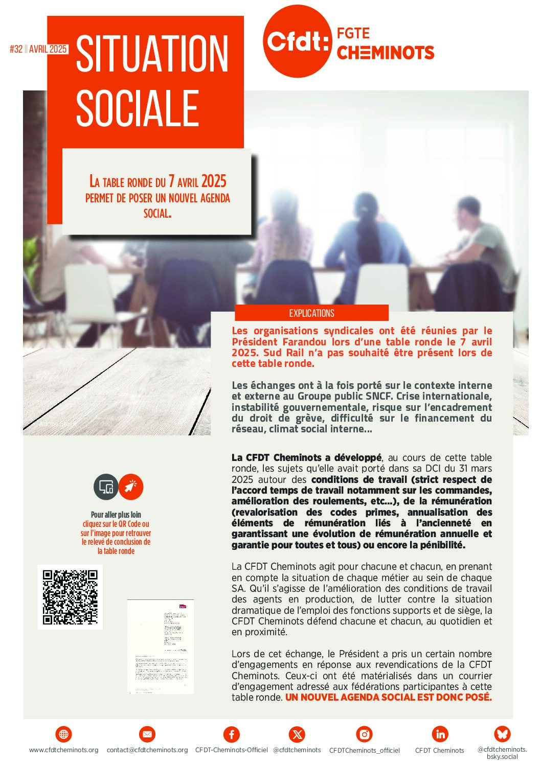 Situation Sociale suite à la table ronde