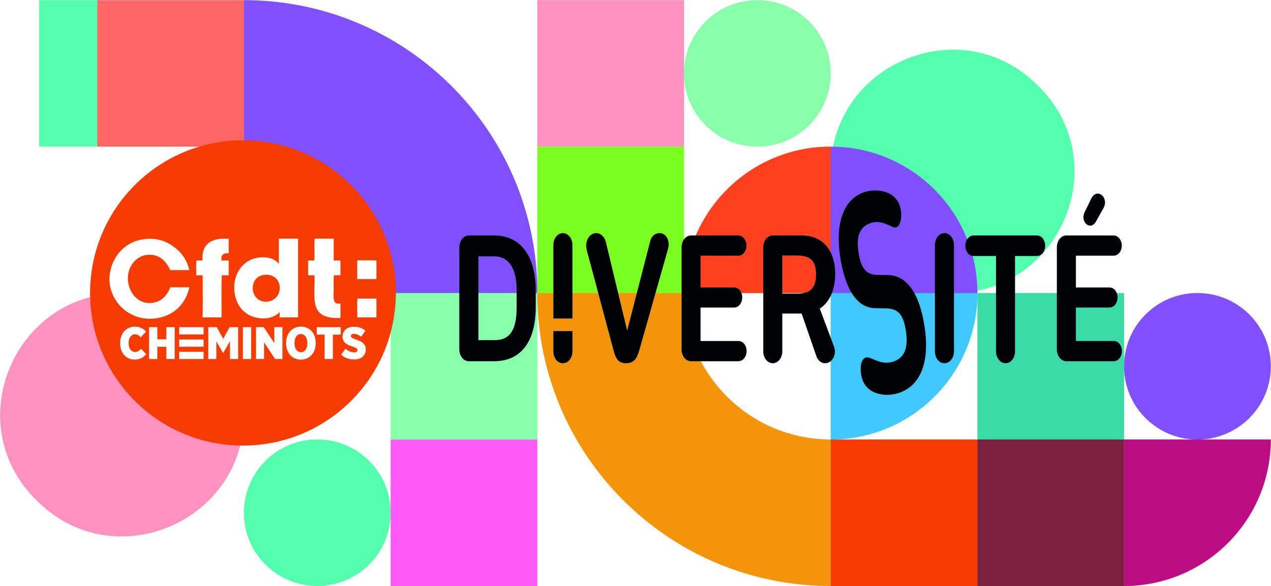 Logo diversité CFDT Cheminots